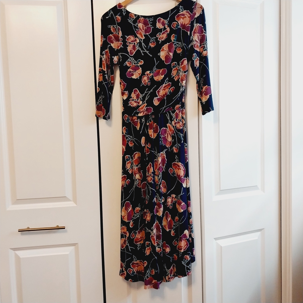 Anthropologie Maeve Heppel Ruched Floral Dress - Picture 5 of 5